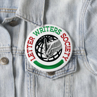 Badge Rond 10 Cm Bouton Société des rédacteurs de lettres