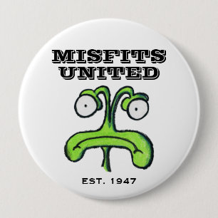 Badge Rond 10 Cm Bouton UNI PAR VÊTEMENTS MANQUÉS
