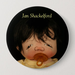 Badge Rond 10 Cm Bouton Yoshi Kim de bébé de janv. Shackelford