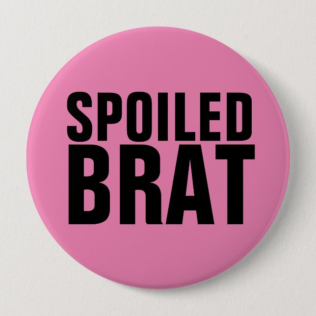 BADGE ROND 10 CM BOUTONS DE BRAT ÉPOUSÉS (Devant)