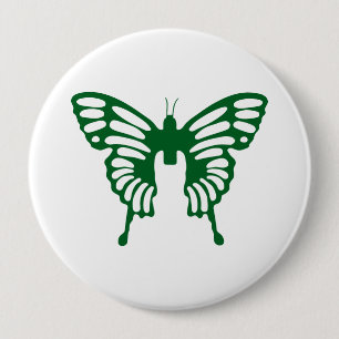 Badge Rond 10 Cm Boutons de papillon ornemental - Artistique