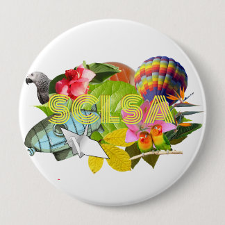 Badge Rond 10 Cm Boutons de SCLSA