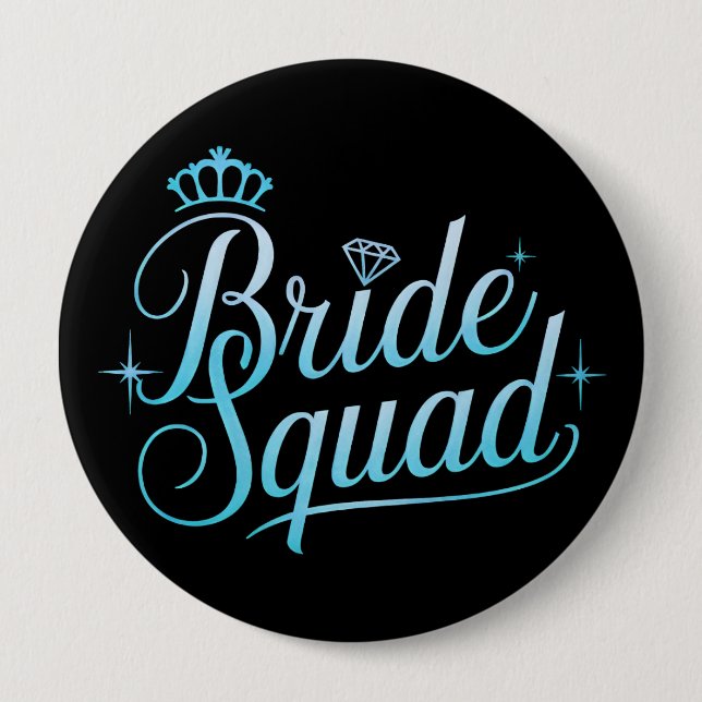 Badge Rond 10 Cm Bridesmaid Brigade Bachelorette (Devant)