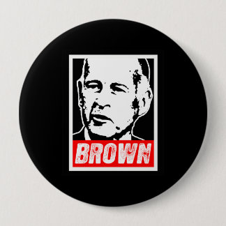 BADGE ROND 10 CM BRUN 2010 DE JERRY