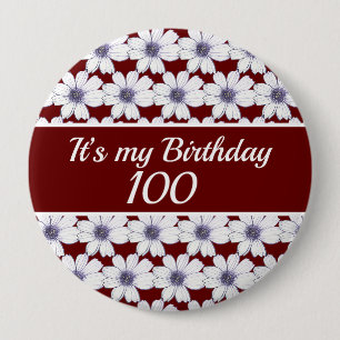 Badge Rond 10 Cm C’est mon anniversaire de naissance