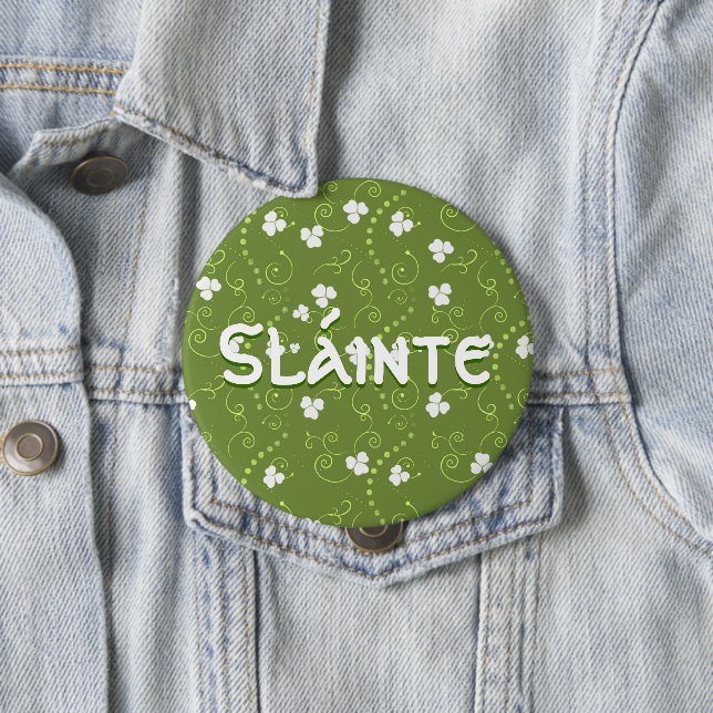 Badge Rond 10 Cm Cadeaux irlandais (En situation)