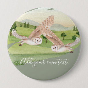 Badge Rond 10 Cm CADEAUX OWL - Personnalisés