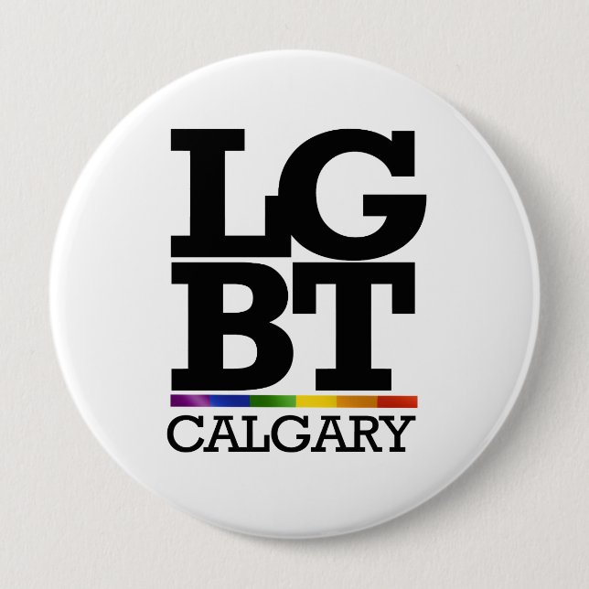 BADGE ROND 10 CM CALGARY LGBT - .PNG (Devant)