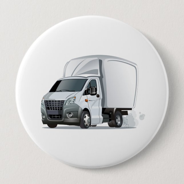Badge Rond 10 Cm Camion de dessin (Devant)