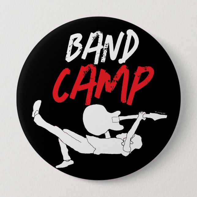 Badge Rond 10 Cm Camp de rock classique (Devant)