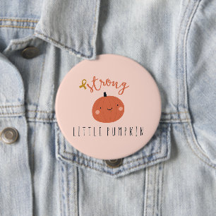 Badge Rond 10 Cm cancer de l'enfance citrouille