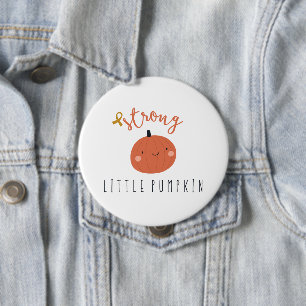Badge Rond 10 Cm cancer de l'enfance citrouille