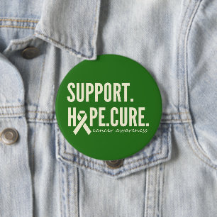 Badge Rond 10 Cm cancer sensibilisation soutien espoir guérison Bou