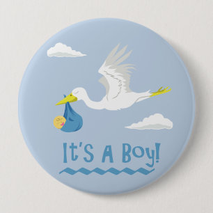 Badge Rond 10 Cm C'est un garçon !