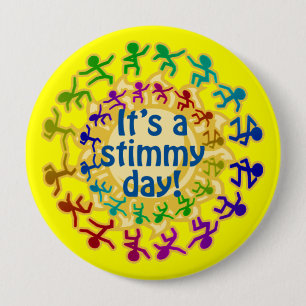 Badge Rond 10 Cm C'est un jour de Stimmy