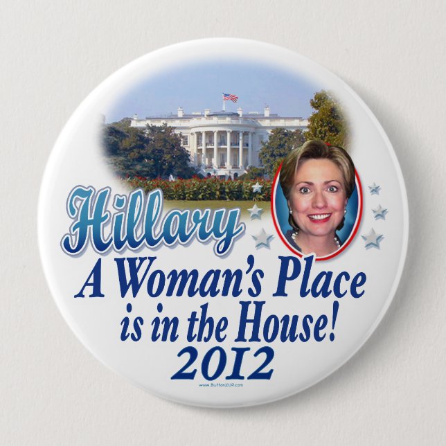 Badge Rond 10 Cm Chambre 2012 de Hillary (Devant)