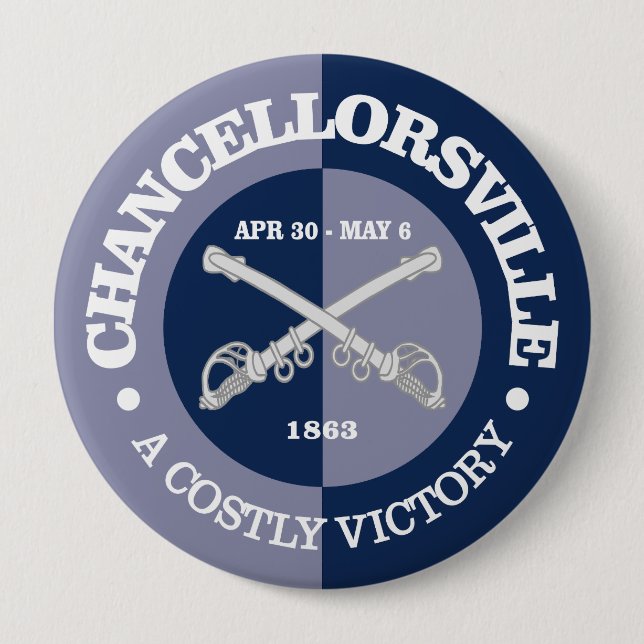 Badge Rond 10 Cm Chancellorsville (B&G) (Devant)