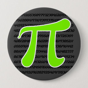Badge Rond 10 Cm Chartreuse, symbole Neon Green Pi