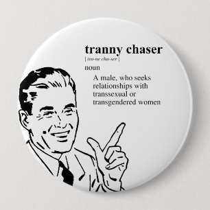 BADGE ROND 10 CM CHASSEUR DE TRANNY