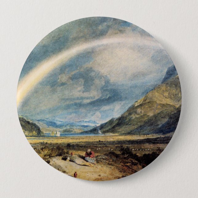 Badge Rond 10 Cm Château Kitchen, Écosse, Bouton (Devant)