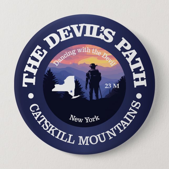 Badge Rond 10 Cm Chemin des démons (rd2) (Devant)