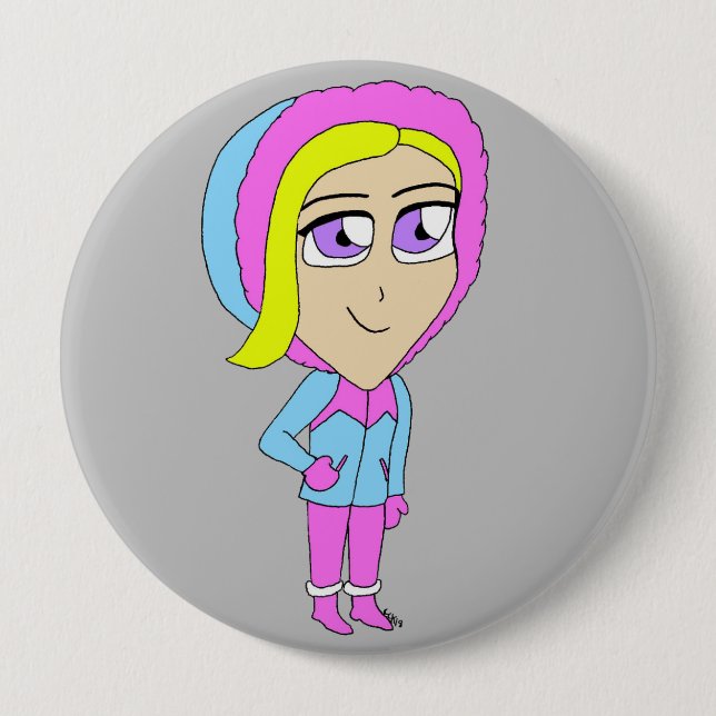 Badge Rond 10 Cm chibi (Devant)