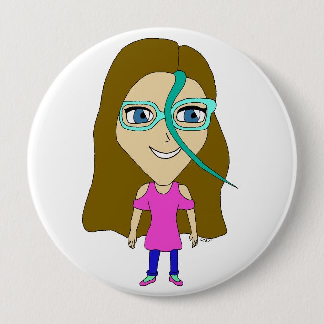 Badge Rond 10 Cm chibi (Devant)