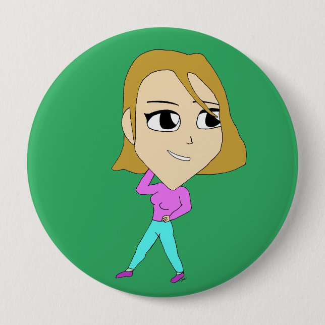 Badge Rond 10 Cm chibi (Devant)