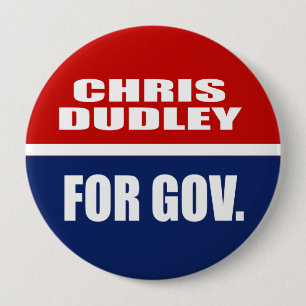 BADGE ROND 10 CM CHRIS DUDLEY POUR LE GOUVERNEUR