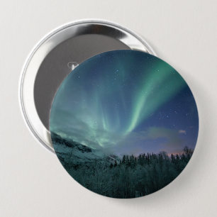 Badge Rond 10 Cm Ciel des auréoles nordiques
