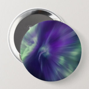 Badge Rond 10 Cm Ciel des auréoles nordiques