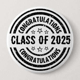 Badge Rond 10 Cm Classe de félicitations de 20XX