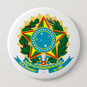 Badge Rond 10 Cm COA du Brésil