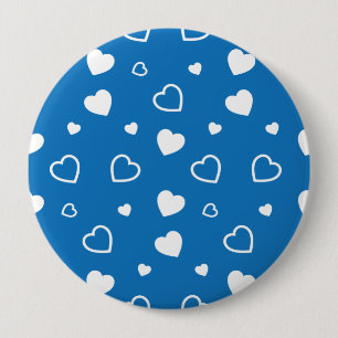 Badge Rond 10 Cm Coeurs stylisés motif 7