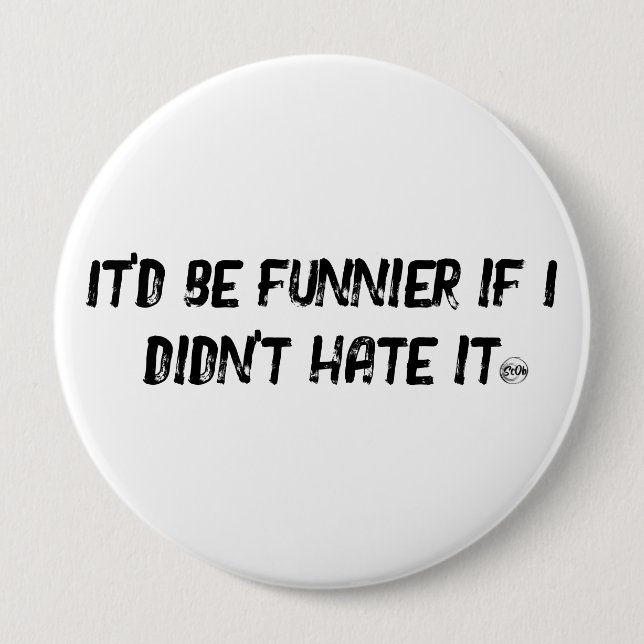 Badge Rond 10 Cm Conception de bouton rond cadeau pour enterrement  (Devant)