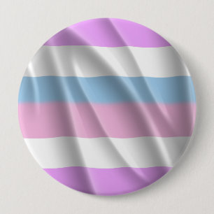 BADGE ROND 10 CM CONCEPTION DE LA VAGUE DE LA FIERTÉ INTERSEX - PRI