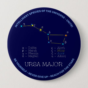 Badge Rond 10 Cm Constellation Ursa major