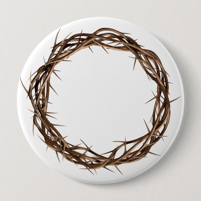 Badge Rond 10 Cm Couronne D'Or D'Eaux (Devant)
