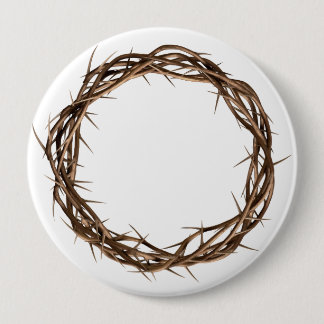 Badge Rond 10 Cm Couronne D'Or D'Eaux