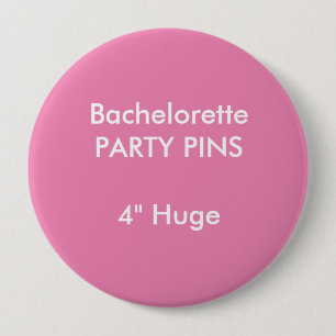 Badge Rond 10 Cm Coutume 4" ROSE rond énorme de Pin de partie de