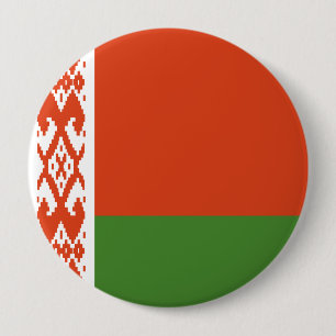 Badge Rond 10 Cm Couverture totale du drapeau de la Biélorussie