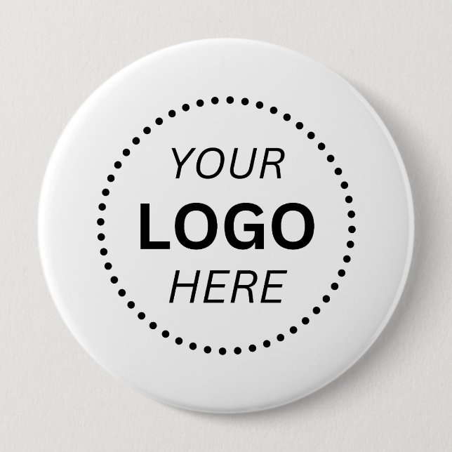 Badge Rond 10 Cm Create Your Own Custom Logo Design 4'' Round (Devant)