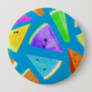 Badge Rond 10 Cm Création de Motif de pastèque 10