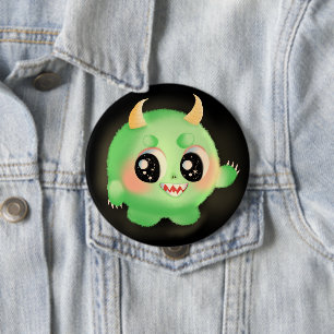 Badge Rond 10 Cm Créature monstre conviviale