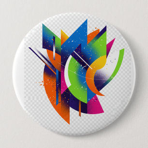 Badge Rond 10 Cm créez votre avenir état d'esprit positif