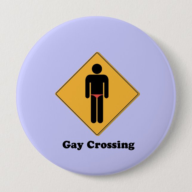 BADGE ROND 10 CM CROISEMENT GAI (Devant)