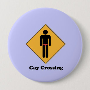 BADGE ROND 10 CM CROISEMENT GAI