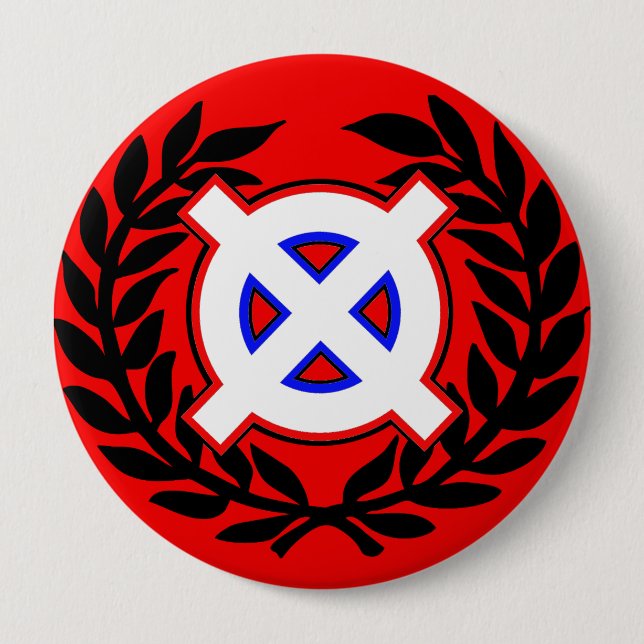 Badge Rond 10 Cm Croix celtique (Devant)