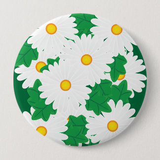 Badge Rond 10 Cm Daisies