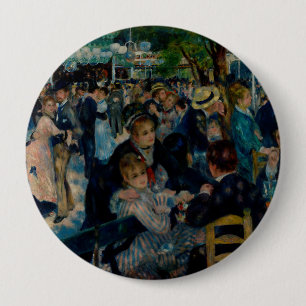 Badge Rond 10 Cm Danse au Moulin de la Galette - Auguste Renoir
